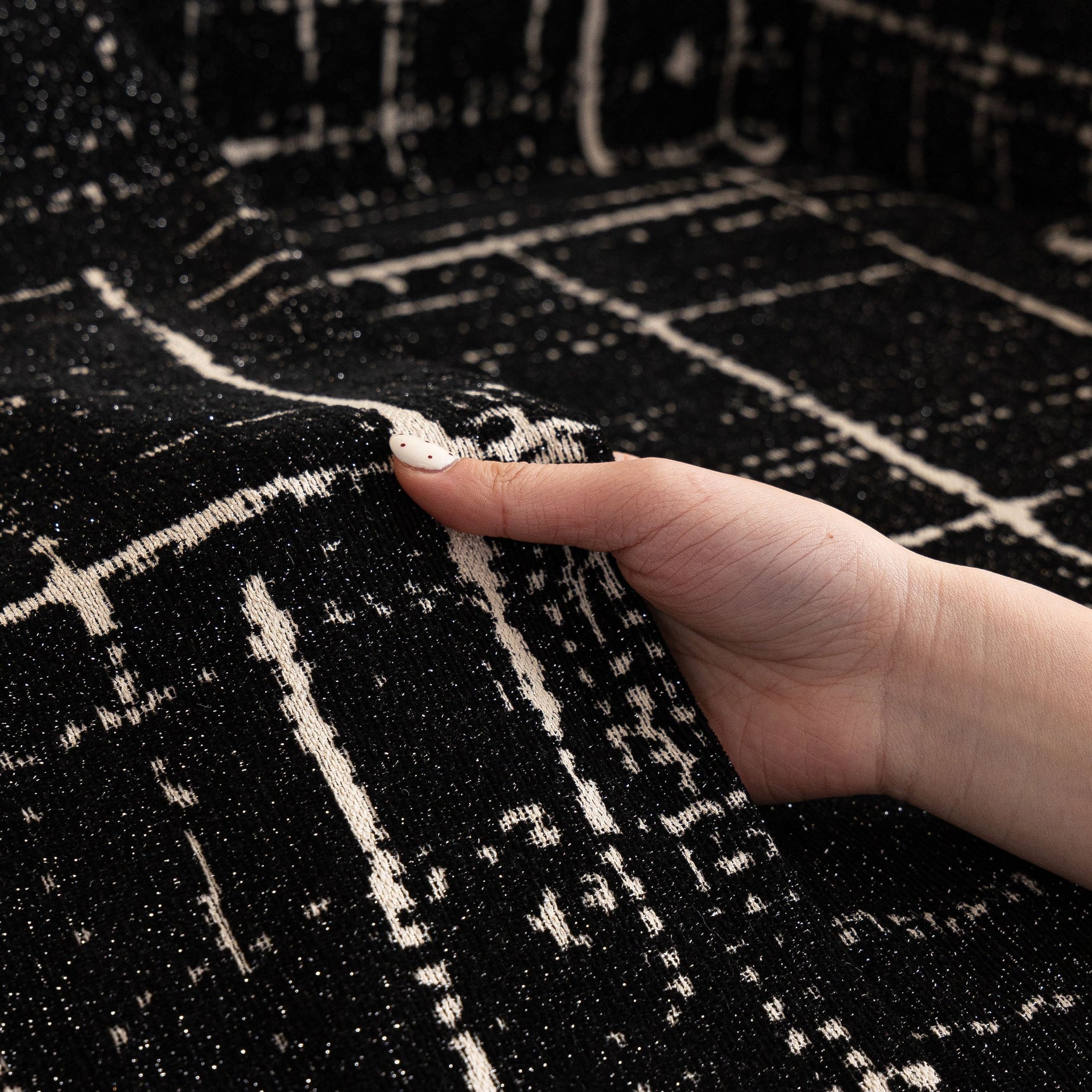 Modern Couch Protector Blanket Woven Chenille Sofa Cover Throw with Artistic Grid - Ornate Home