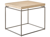 Modern Farmhouse Rustic Natural Oak End Table - Ornate Home