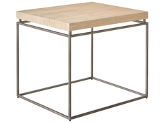 Modern Farmhouse Rustic Natural Oak End Table - Ornate Home