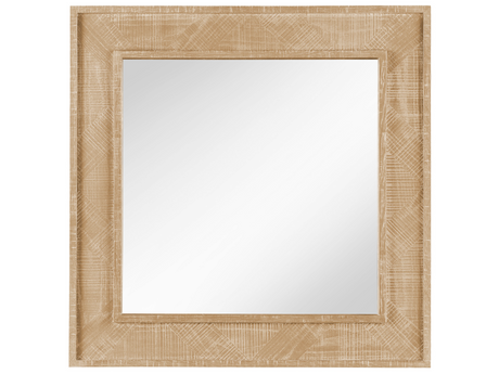 Modern Farmhouse Rustic Natural Oak Square Mirror - Ornate Home