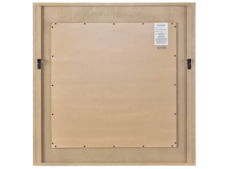 Modern Farmhouse Rustic Natural Oak Square Mirror - Ornate Home