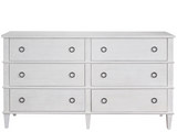 Modern Farmhouse Rustic Oak 6 Drawer Dresser - Ornate Home