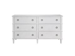 Modern Farmhouse Rustic Oak 6 Drawer Dresser - Ornate Home