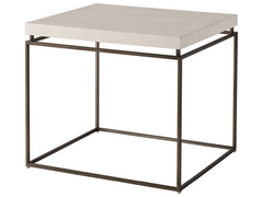 Modern Farmhouse Rustic Oak End Table - Ornate Home