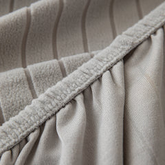 Modern Geometric Jacquard Spandex Slipcover, High Stretch Form Fitting Couch Cover - Ornate Home
