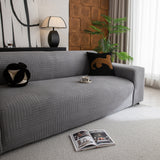 Modern Geometric Jacquard Spandex Slipcover, High Stretch Form Fitting Couch Cover - Ornate Home