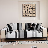 Modern Geometric Sofa Cover - Thick Woven, Pet Friendly, Stylish Couch Protector - Ornate Home