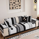 Modern Geometric Sofa Cover - Thick Woven, Pet Friendly, Stylish Couch Protector - Ornate Home