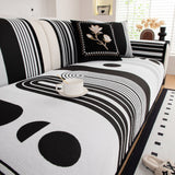 Modern Geometric Sofa Cover - Thick Woven, Pet Friendly, Stylish Couch Protector - Ornate Home