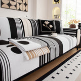 Modern Geometric Sofa Cover - Thick Woven, Pet Friendly, Stylish Couch Protector - Ornate Home