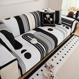 Modern Geometric Sofa Cover - Thick Woven, Pet Friendly, Stylish Couch Protector - Ornate Home
