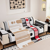 Modern Geometric Sofa Cover - Thick Woven, Pet Friendly, Stylish Couch Protector - Ornate Home