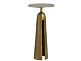 Modern Gold Metal Martini Table - Ornate Home
