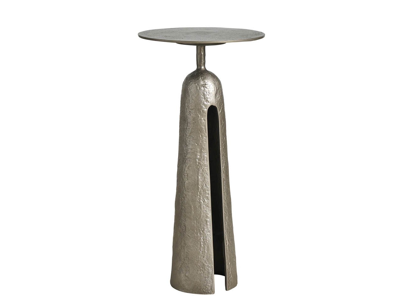 Modern Graphite Metal Martini Table - Ornate Home