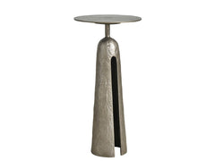 Modern Graphite Metal Martini Table - Ornate Home