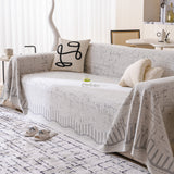 Modern Light Luxury Silky Smooth Couch Throw Protector, Washable Furniture Protector - Ornate Home
