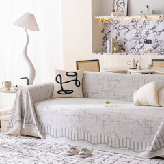 Modern Light Luxury Silky Smooth Couch Throw Protector, Washable Furniture Protector - Ornate Home