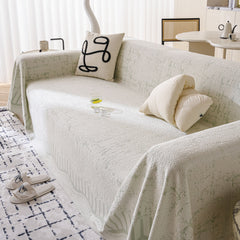 Modern Light Luxury Silky Smooth Couch Throw Protector, Washable Furniture Protector - Ornate Home