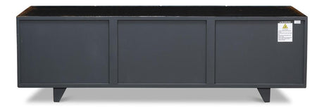Modern Media Blue Low Wall Console For Tv - Ornate Home
