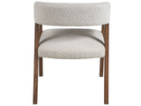 Modern Medium Brown Oak/Oris Snow Barrel Back Dining Chair - Ornate Home