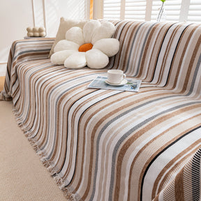 Modern Minimalist Sofa Throw Cover Cotton Knit Throws for Couch Scratch Proof Couch Cover - Ornate Home