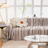 Modern Minimalist Sofa Throw Cover Cotton Knit Throws for Couch Scratch Proof Couch Cover - Ornate Home