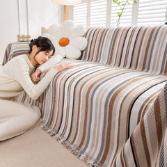 Modern Minimalist Sofa Throw Cover Cotton Knit Throws for Couch Scratch Proof Couch Cover - Ornate Home
