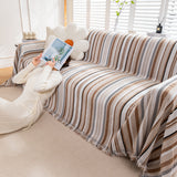 Modern Minimalist Sofa Throw Cover Cotton Knit Throws for Couch Scratch Proof Couch Cover - Ornate Home