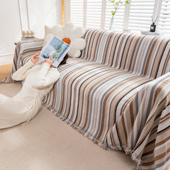 Modern Minimalist Sofa Throw Cover Cotton Knit Throws for Couch Scratch Proof Couch Cover - Ornate Home
