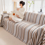 Modern Minimalist Sofa Throw Cover Cotton Knit Throws for Couch Scratch Proof Couch Cover - Ornate Home