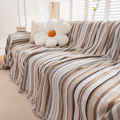 Modern Minimalist Sofa Throw Cover Cotton Knit Throws for Couch Scratch Proof Couch Cover - Ornate Home