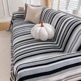 Modern Minimalist Sofa Throw Cover Cotton Knit Throws for Couch Scratch Proof Couch Cover - Ornate Home