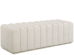 Modern Mist/Levi Oyster Strata Bench - Ornate Home