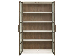 Modern Mist Oak Display Cabinet - Ornate Home