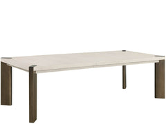 Modern Mist/Smoked Gold Dining Table - Ornate Home
