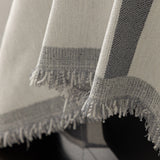 Modern Plaid Heavy Duty Sofa Throw Blanket, Boho Farmhouse Couch Cover with Tassel - Ornate Home