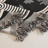 Modern Retro Sofa Throw - Decorative, Washable Chenille Blanket & Couch Protector
