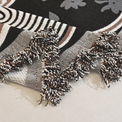 Modern Retro Sofa Throw - Decorative, Washable Chenille Blanket & Couch Protector - Ornate Home