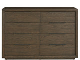 Modern Sable Eight Drawer Dresser - Ornate Home