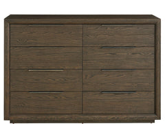 Modern Sable Eight Drawer Dresser - Ornate Home