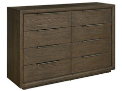 Modern Sable Eight Drawer Dresser - Ornate Home