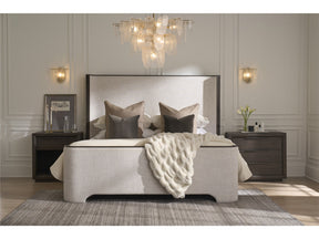 Modern Sable/Monique Linen Queen Bed - Ornate Home
