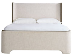 Modern Sable/Monique Linen Queen Bed - Ornate Home