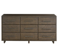 Modern Sable Nine Drawer Dresser - Ornate Home