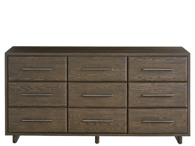 Modern Sable Nine Drawer Dresser - Ornate Home