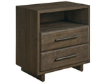 Modern Sable Open Storage Nightstand - Ornate Home