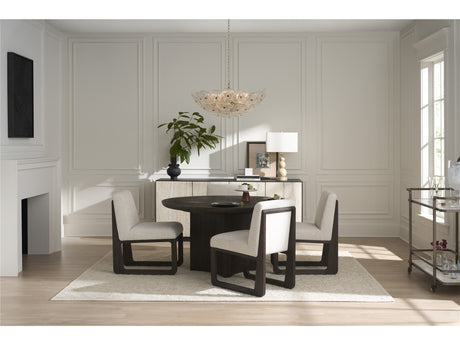 Modern Sable Round Dining Table - Ornate Home