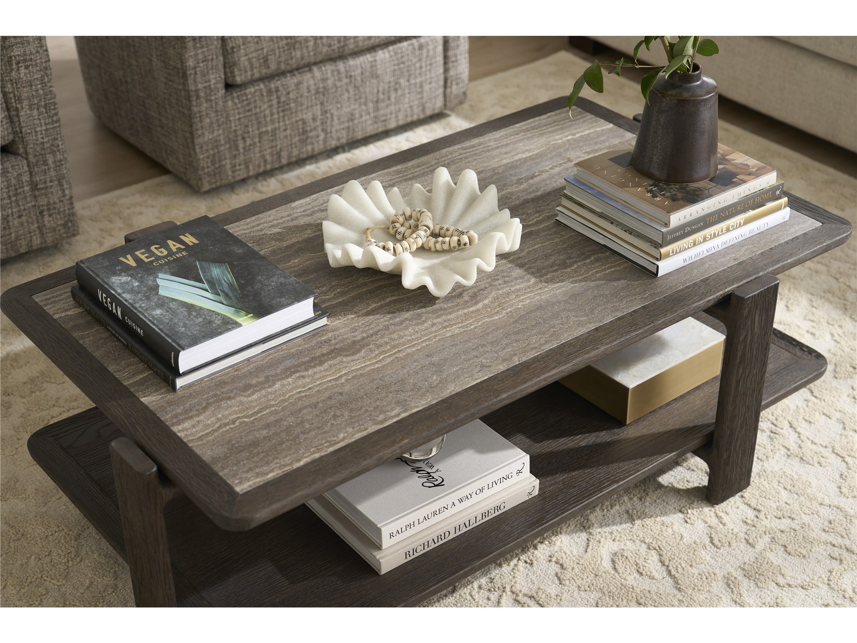 Modern Sable/Stone Cocktail Table - Ornate Home