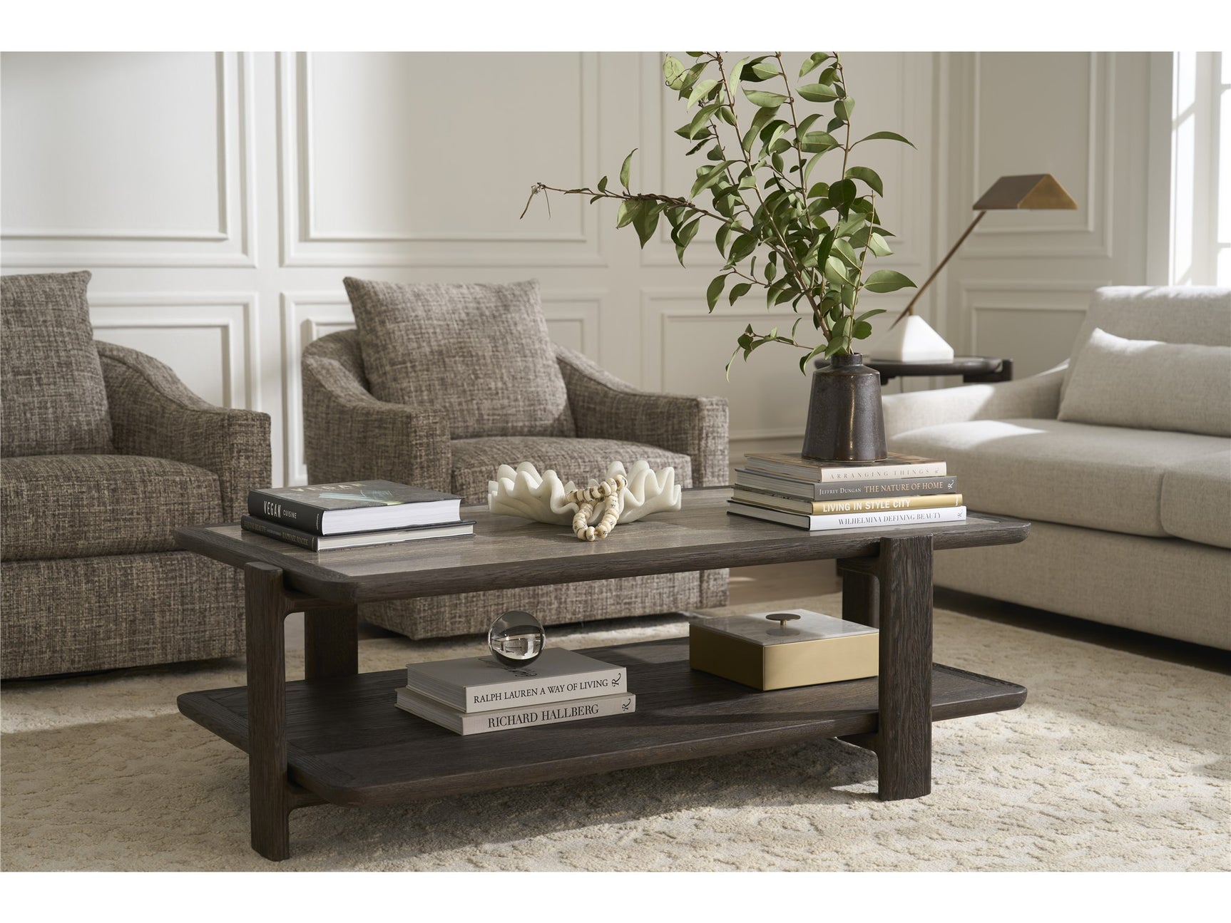 Modern Sable/Stone Cocktail Table - Ornate Home