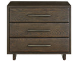 Modern Sable Three Drawer Nightstand - Ornate Home